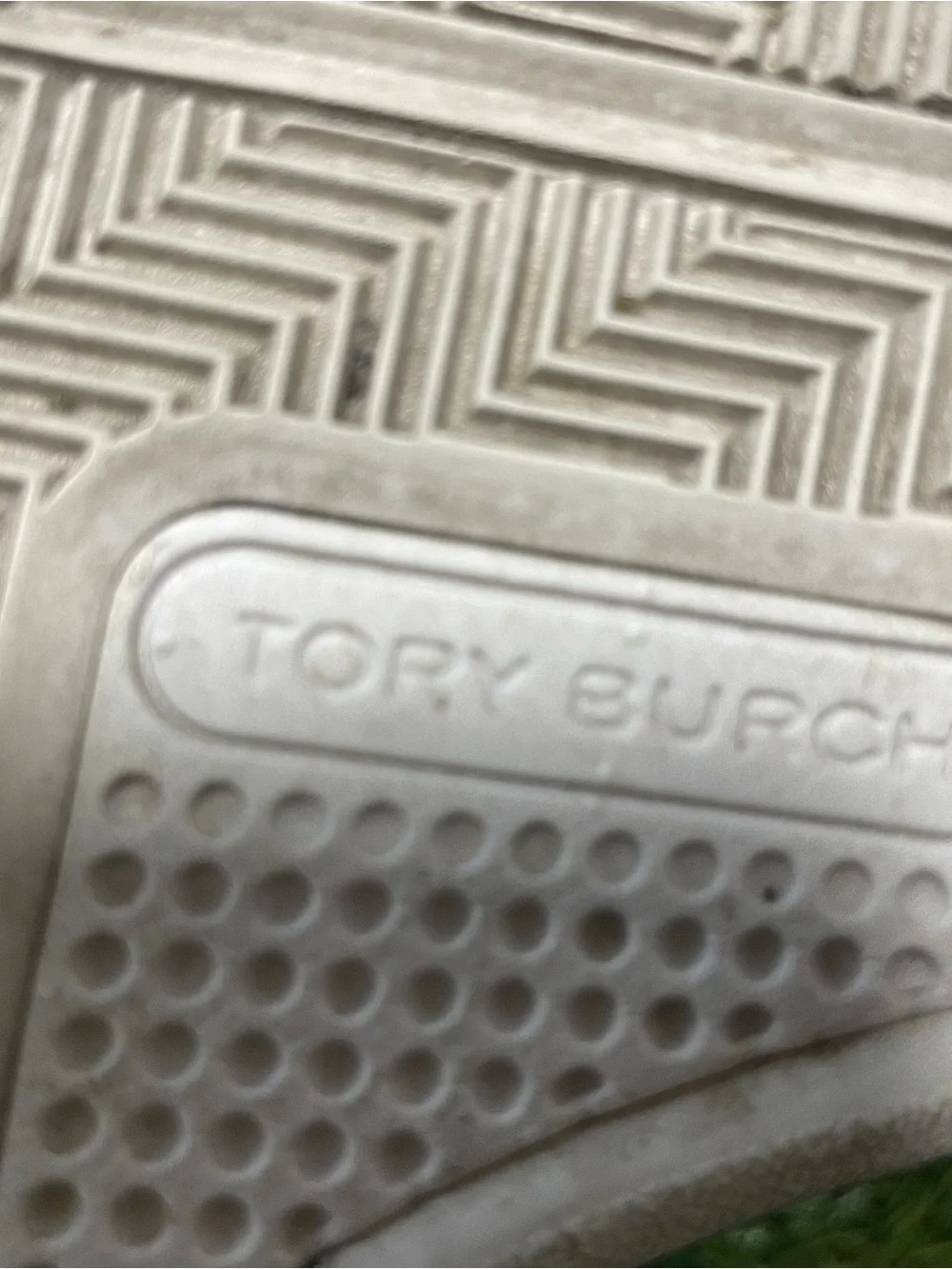 Tory Burch White Leather Lace Up Sneakers Women’s Size 7.5M Gold Logo